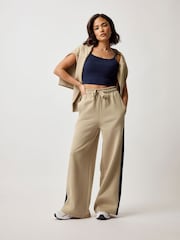 PixieGirl Petite Natural Side Stripe Joggers - Image 4 of 5