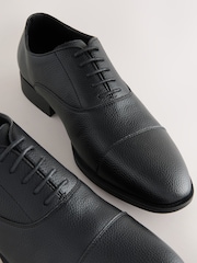 Black Oxford Toe Cap Shoes - Image 4 of 5