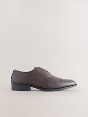 Brown Oxford Toe Cap Shoes - Image 2 of 6