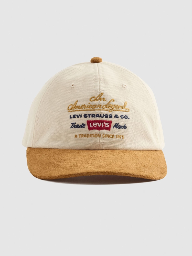 Levi's® Graphic Relaxed Dad Heritage Cap - Image 1 of 5 Levi's® Graphic Relaxed Dad Heritage Cap - Image 1 of 5