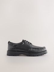 Black Apron Leather Shoes - Image 2 of 5