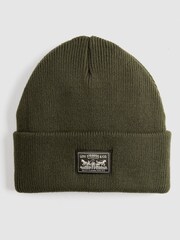 Levi's® Duffle Green Backpatch Beanie Knitted Hat - Image 1 of 5