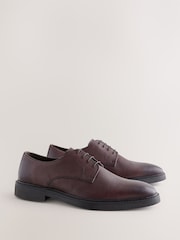 Burgundy Red Tumbled Leather Formal Shoes - Image 3 of 5
