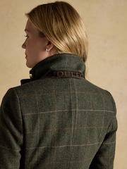 Joules Canterly Green Herringbone Tweed Hacking Jacket - Image 10 of 11