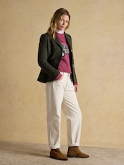 Joules Canterly Green Herringbone Tweed Hacking Jacket - Image 7 of 11