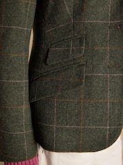 Joules Canterly Green Herringbone Tweed Hacking Jacket - Image 9 of 11