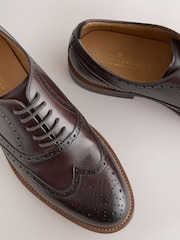 Brown Oxford Wingcap Shoes - Image 4 of 6