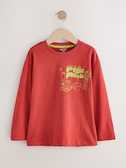 Red Veggie Patch Long Sleeve Graphic Print T-Shirt (3mths-7yrs) - Image 1 of 4