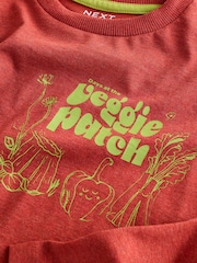 Red Veggie Patch Long Sleeve Graphic Print T-Shirt (3mths-7yrs) - Image 4 of 4