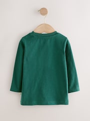 Green Transport Long Sleeve Appliqué T-Shirt (3mths-7yrs) - Image 2 of 4