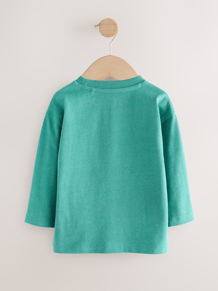 Blue Smile Everyday Long Sleeve Graphic Print T-Shirt (3mths-7yrs) - Image 2 of 4