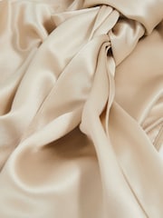 Цвет шампанского - Платье-макси Reiss Fae Satin Cape - Image 6 of 7