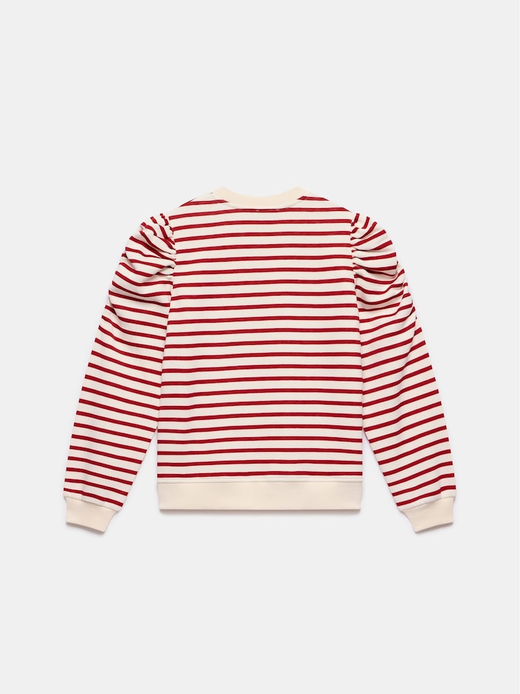 Mint Velvet Red Striped Ruched Sweatshirt - Image 7 of 7 Mint Velvet Red Striped Ruched Sweatshirt - Image 7 of 7