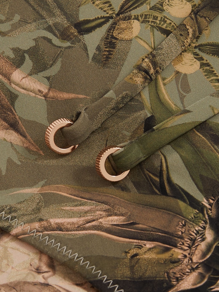 Reiss Khaki Thia Reiss | NYBG Floral Tie Bikini Bottoms - Image 4 of 4