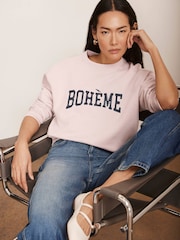 سويت شيرت برسمة غرافيك Boheme من Mint Velvet - صورة 1 من 7