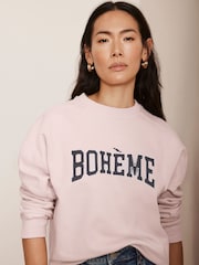 سويت شيرت برسمة غرافيك Boheme من Mint Velvet - صورة 3 من 7