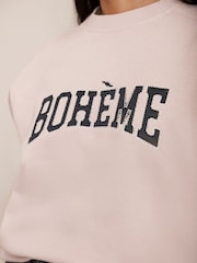 سويت شيرت برسمة غرافيك Boheme من Mint Velvet - صورة 5 من 7