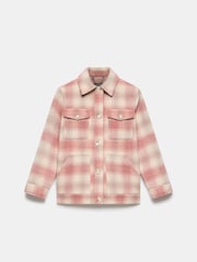 Mint Velvet Pink Checked Shacket - Image 6 of 8