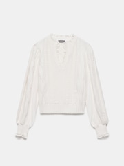 Mint Velvet White Cotton Blend Jumper - Image 7 of 9
