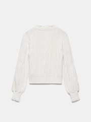 Mint Velvet White Cotton Blend Jumper - Image 8 of 9