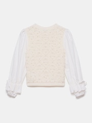 Mint Velvet White Blend Embellished Knit Jumper - Image 8 of 8