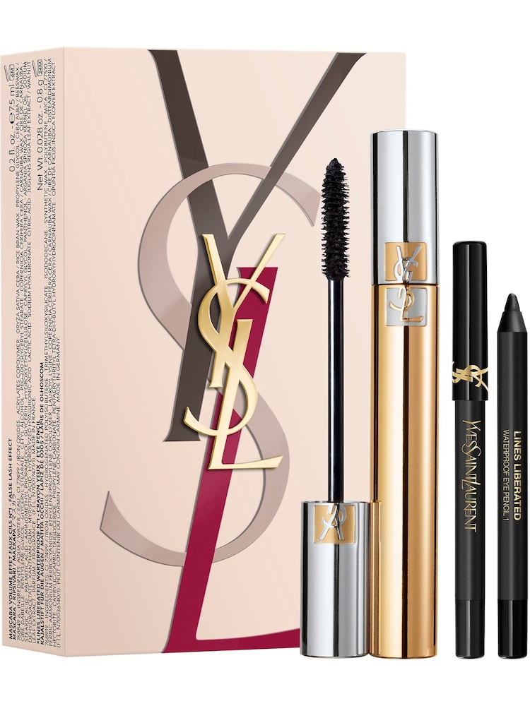 Yves Saint Laurent Mascara Volume Effect Faux Cils and Mini Lip Trio Set - Image 1 of 4