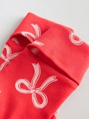 Red Bow Two Way Zip Baby Sleepsuits 3 Pack (0-2yrs) - Image 11 of 14