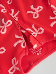 Red Bow Two Way Zip Baby Sleepsuits 3 Pack (0-2yrs) - Image 13 of 14