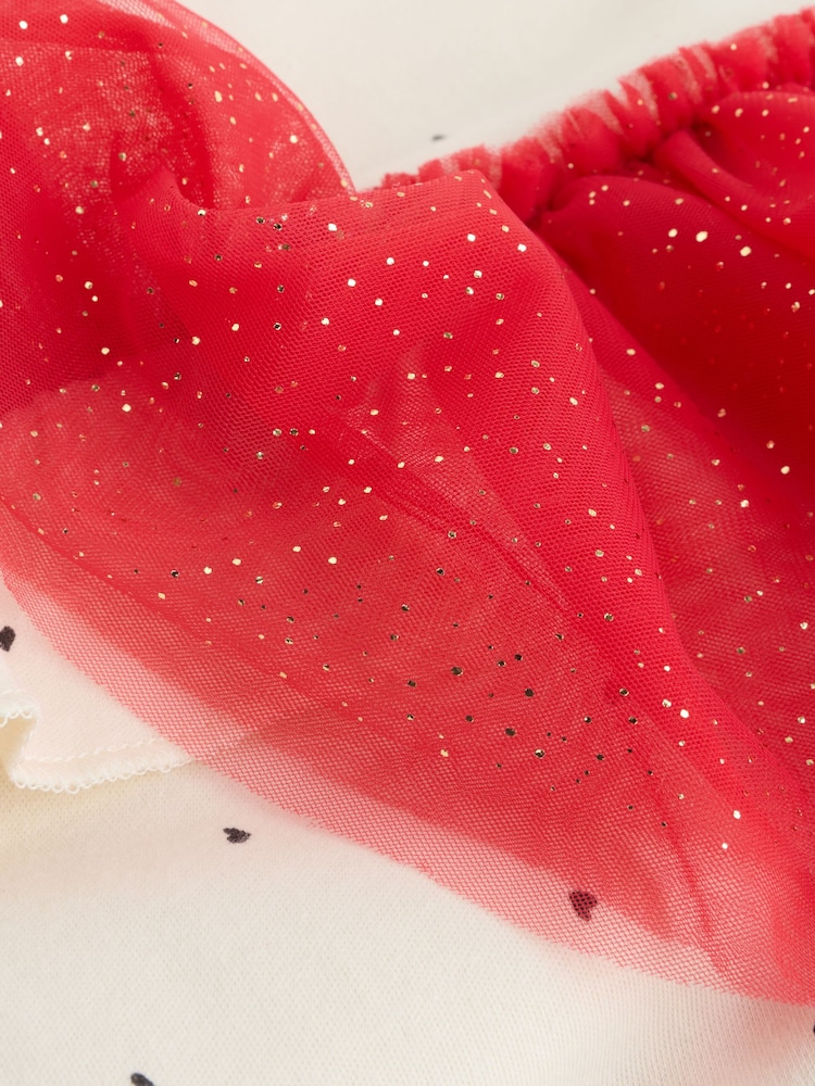 Red/Cream Tutu Santa Baby Sleepsuit (0mths-2yrs) - Image 14 of 14 Red/Cream Tutu Santa Baby Sleepsuit (0mths-2yrs) - Image 14 of 14