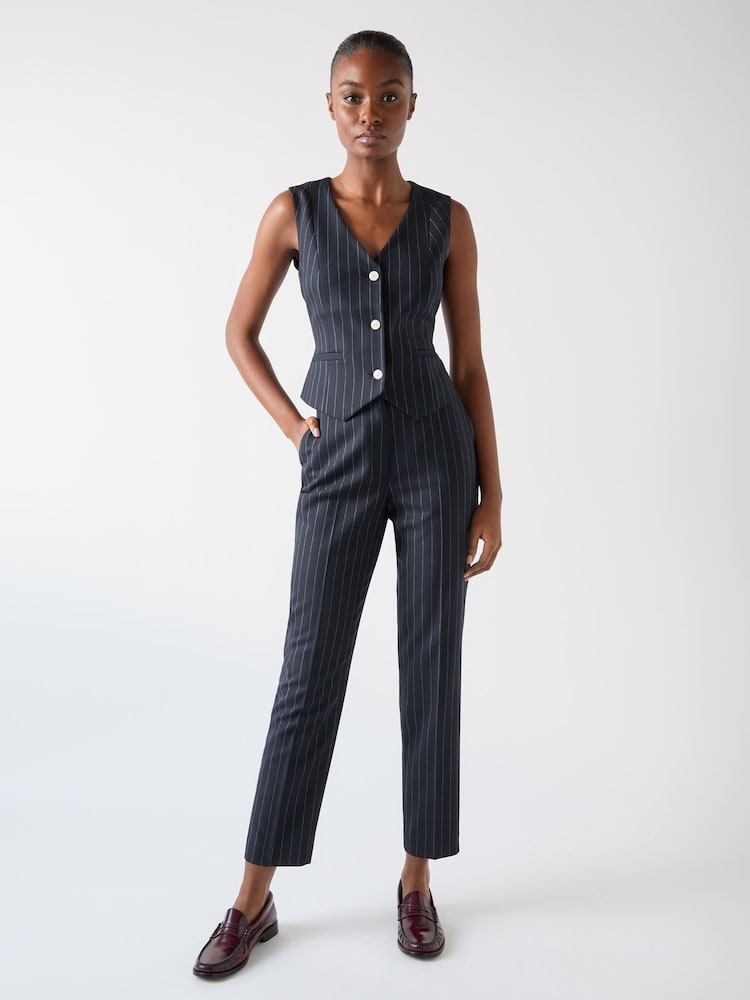 LK Bennett Bella Wool Blend Pin Stripe Tailored Trousers - Bild 1 von 5 LK Bennett Bella Wool Blend Pin Stripe Tailored Trousers - Bild 1 von 5