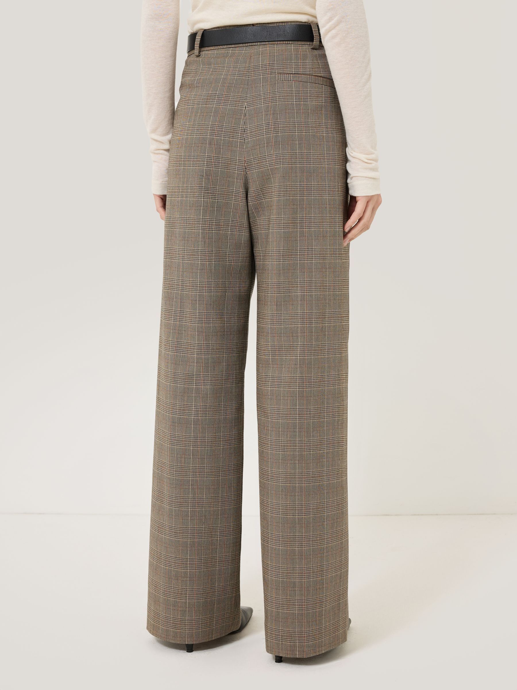 パンツ Gentle Fullness Check Pants Buy Jigsaw Brown Nik Cotton Check Trousers from Next USA