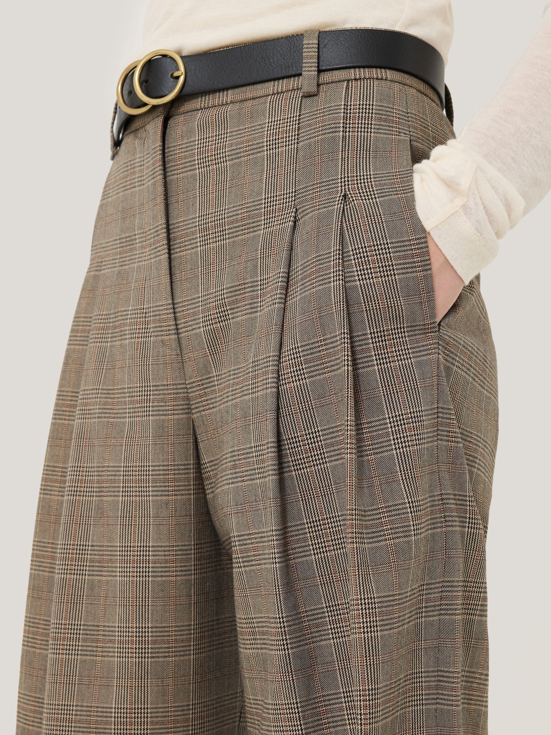 パンツ Gentle Fullness Check Pants Gentle Fullness Check Pants （STORY Mfg. & Collaborators