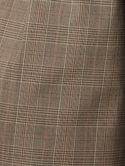 Jigsaw Brown Nik Cotton Check Trousers - Image 6 of 6