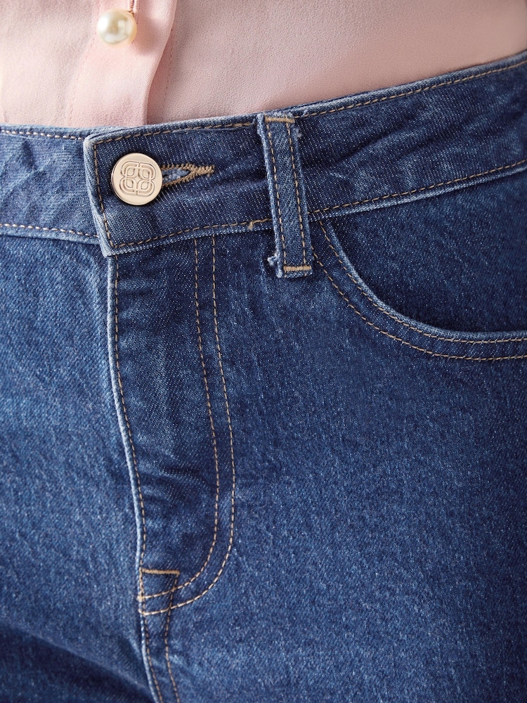 LK Bennett Emilie Cotton Blend Straight Leg Smart Jeans - Imagen 4 de 4 LK Bennett Emilie Cotton Blend Straight Leg Smart Jeans - Imagen 4 de 4