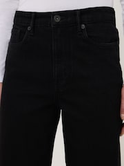 Jigsaw Black Tyne Wide Leg Cropped Jeans - Image 5 of 6