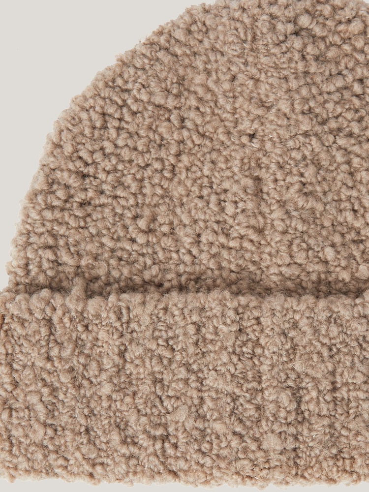 Jigsaw Natural Boucle Beanie - Image 4 of 4 Jigsaw Natural Boucle Beanie - Image 4 of 4
