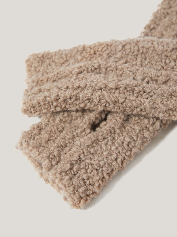 Jigsaw Natural Boucle Gloves - Image 5 of 5