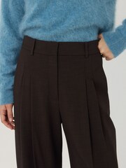 Jigsaw Brown Kemp Crosshatch Trousers - Image 2 of 7