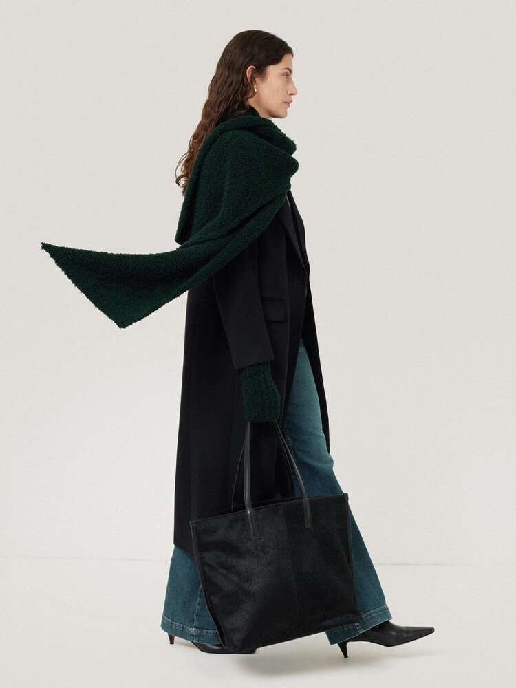 Jigsaw Green Boucle Scarf - Image 1 of 4