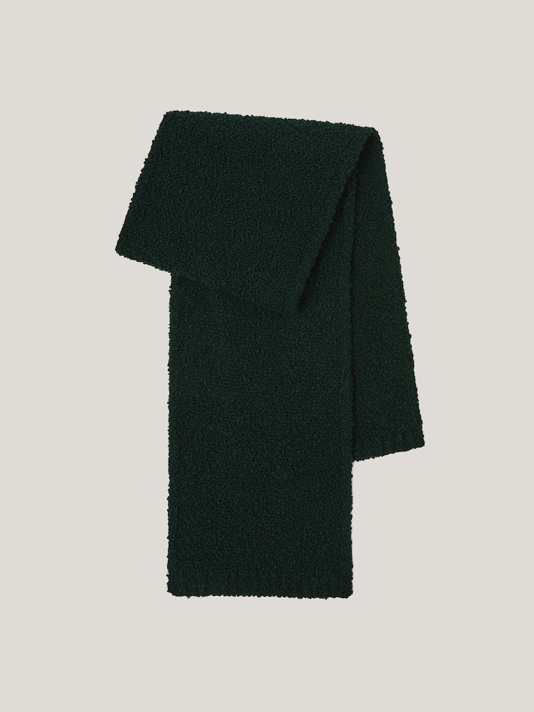 Jigsaw Green Boucle Scarf - Image 5 of 5 Jigsaw Green Boucle Scarf - Image 5 of 5