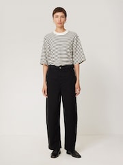 Jigsaw Black Kensington Barrel Leg Jeans - Image 3 of 7