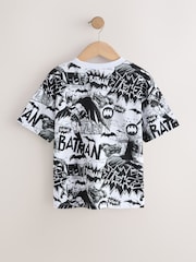 Black All-Over Print Batman Short Sleeve T-Shirt (3-16yrs) - Image 2 of 4