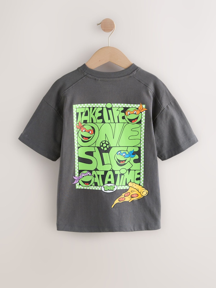 Charcoal Grey Teenage Mutant Ninja Turtles T-Shirt (3-16yrs) - Image 2 of 5