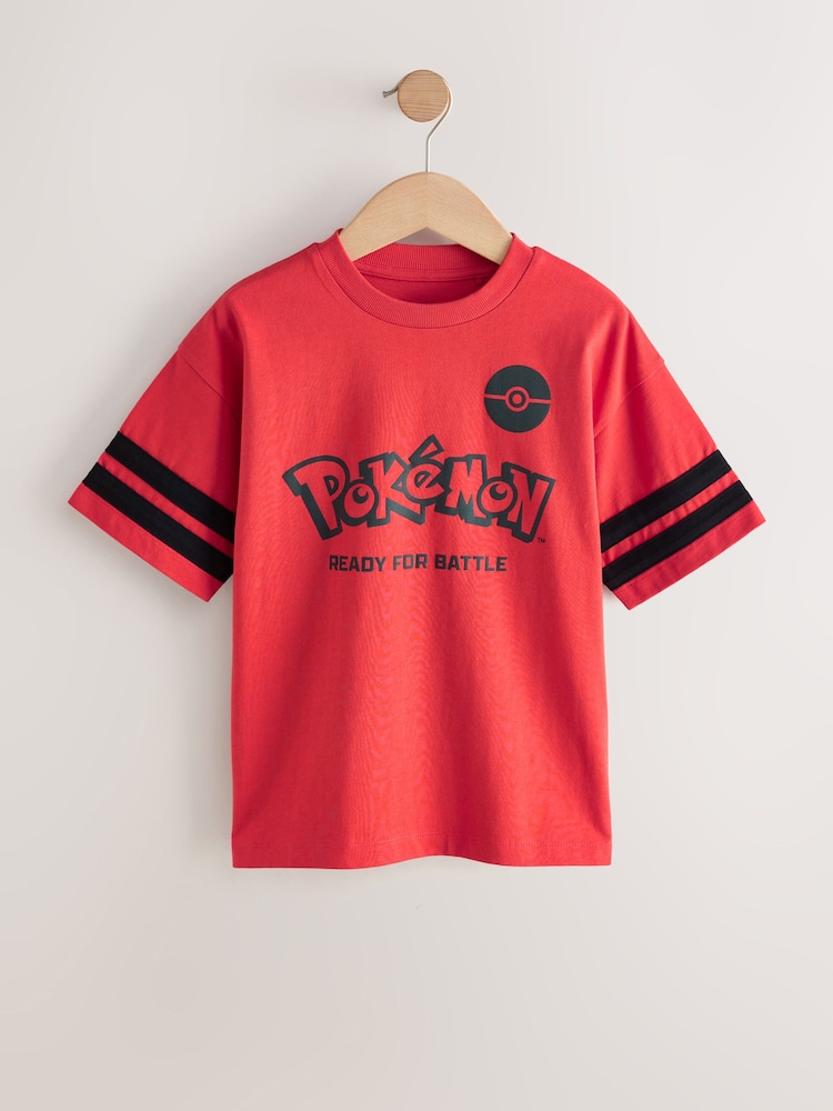 Red Pokémon License Short Sleeve T-Shirt (3-16yrs) - Image 1 of 4