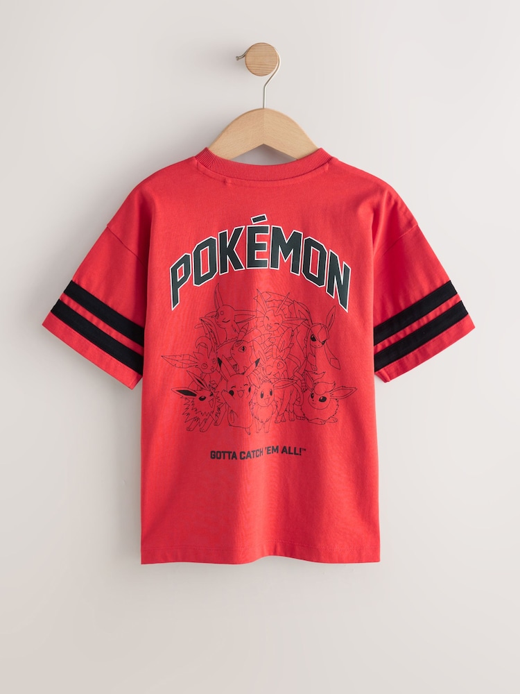 Red Pokémon License Short Sleeve T-Shirt (3-16yrs) - Image 2 of 4