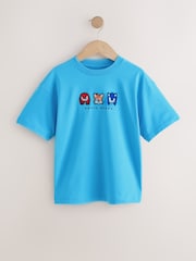 Blue Embroidered Sonic T-Shirt (3-16yrs) - Image 1 of 4