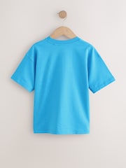 Blue Embroidered Sonic T-Shirt (3-16yrs) - Image 2 of 4