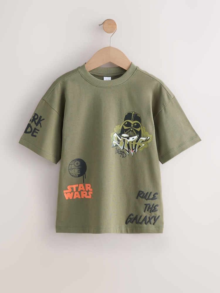 Khaki Green Licensed Star Wars T-Shirt (3-16yrs) - Image 1 of 4