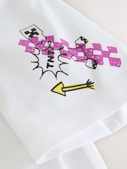 White Graffiti Minecraft T-Shirt (3-16yrs) - Image 8 of 9
