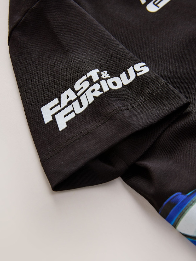 Black Fast And Furious Short Sleeve T-Shirt (3-16yrs) - Image 5 of 5 Black Fast And Furious Short Sleeve T-Shirt (3-16yrs) - Image 5 of 5